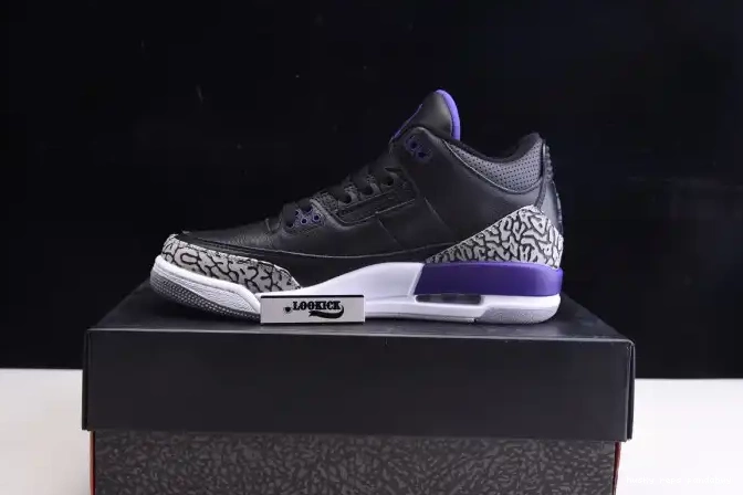 Cheap Husky Jordan Purple CT8532-050 3 Air Court Black Retro 0516